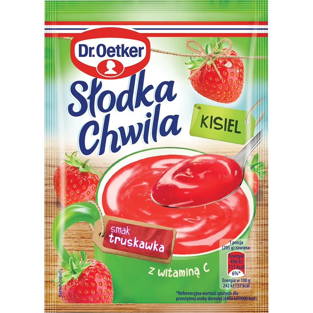 Kisiel Słodka Chwila truskawkowy 30g (opakowanie 35 szt.)