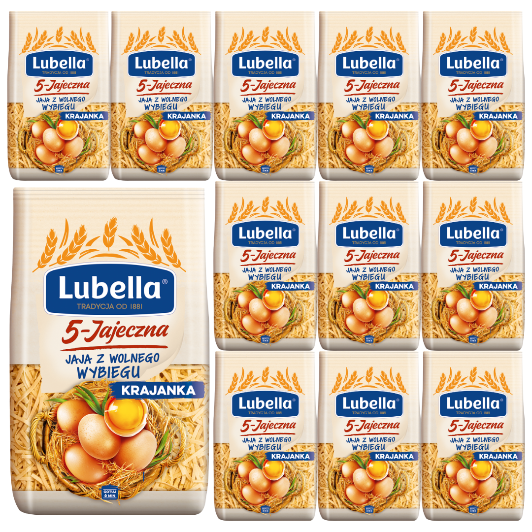 Makaron 5-jajeczny krajanka 400g (opak. 12 szt.)
