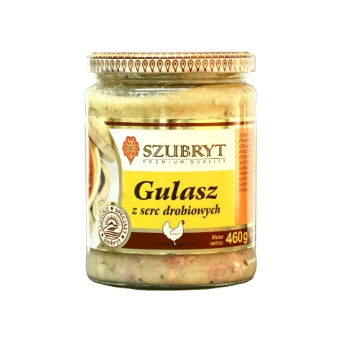 Szubryt Gulasz z Serc Drobiowych – 460 g