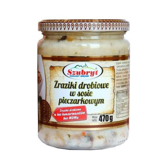 Szubryt Zraziki Drobiowe w Sosie Pieczarkowym – 470 g